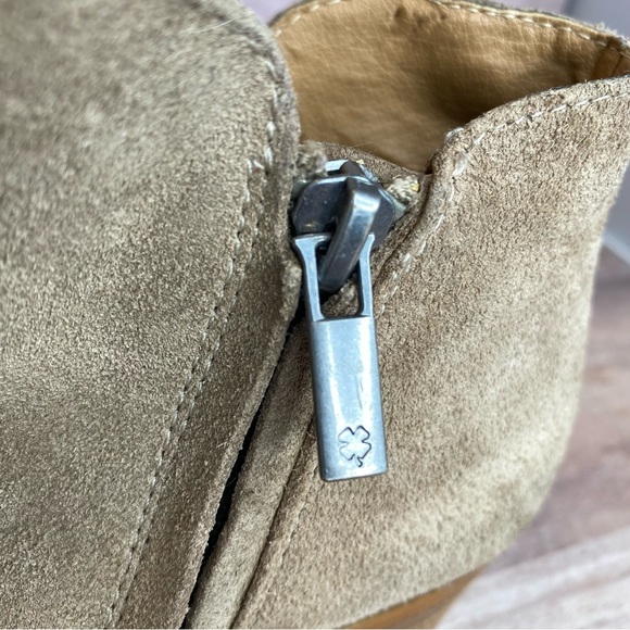 Lucky Brand Women’s “Barough” Taupe Suede Ankle Booties - Size: 7 - Picture 2 of 13